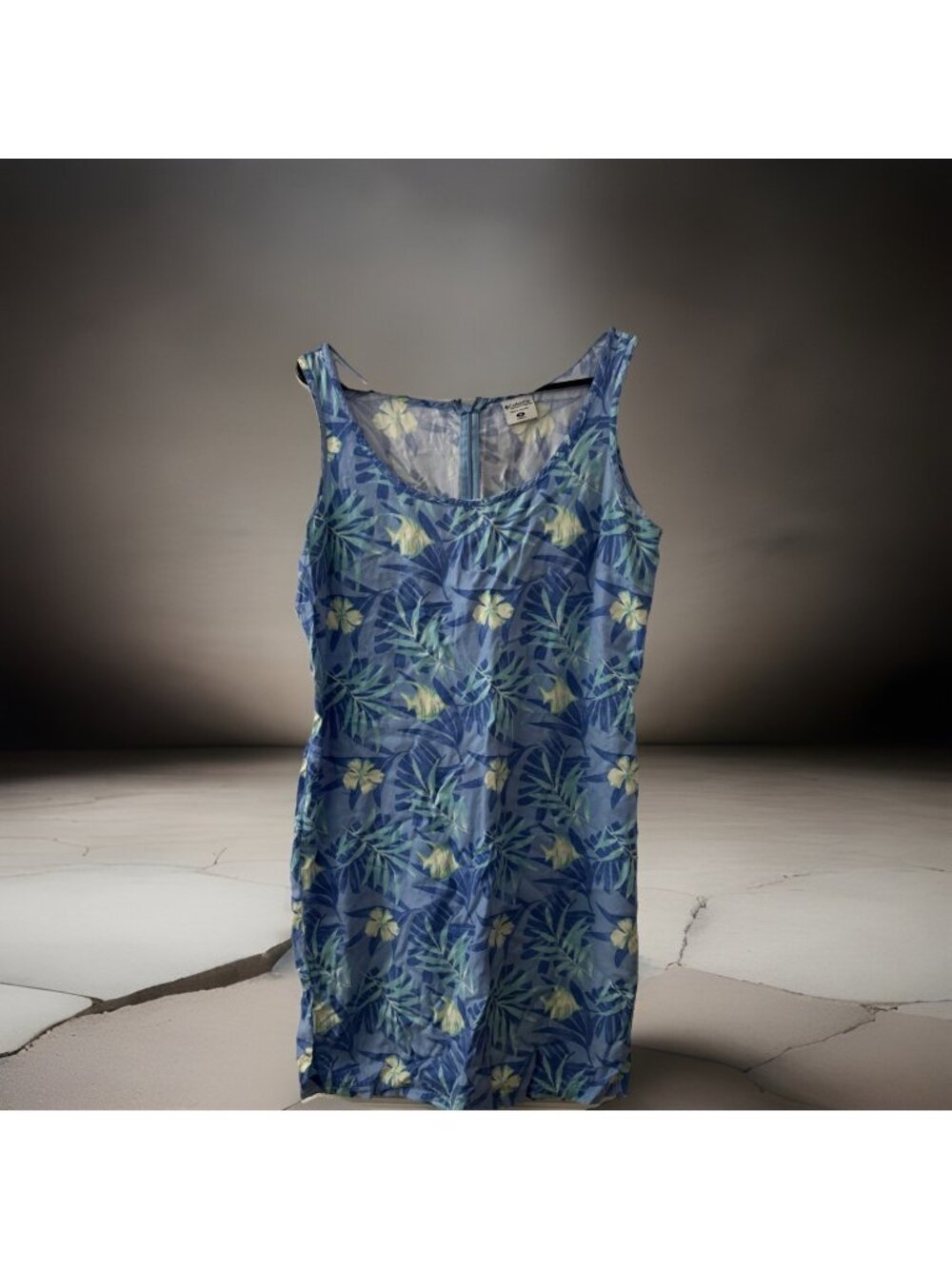 NOS Vintage 90s Columbia Womens Medium Hawaiian Sun Dress Travel Athleisure